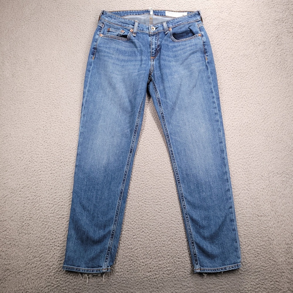 Classic Women's Blue Straight-Leg Jeans